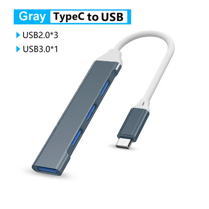 USB C HUB 4K 30Hz Type C to Hdmi-Compatible PD 87W USB Splitter USB Adapter for Macbook Air Pro USB3.0 HUB TF SD Multi Converter