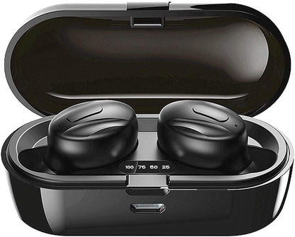 TWS Wireless Earbuds,True Wireless Bluetooth 5.0 Earbuds Built-In Microphone,Ipx5 Waterproof,Stereo Bass Noise Cancelling Earphones Headset with Charging Case