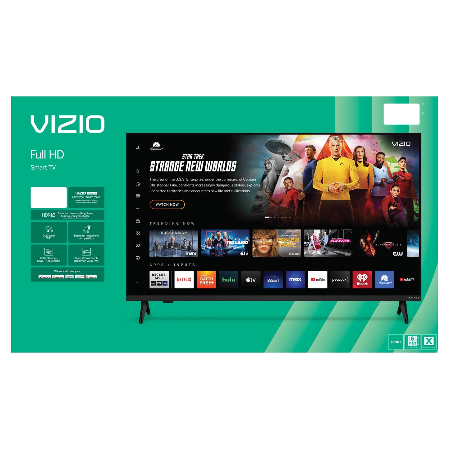 40" Class Full HD 1080P LED Smart TV (New) VFD40M-08